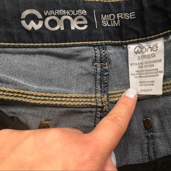 🌼 3/$30 | EUC | Ladies Warehouse One Jeans - Picture 3 of 3